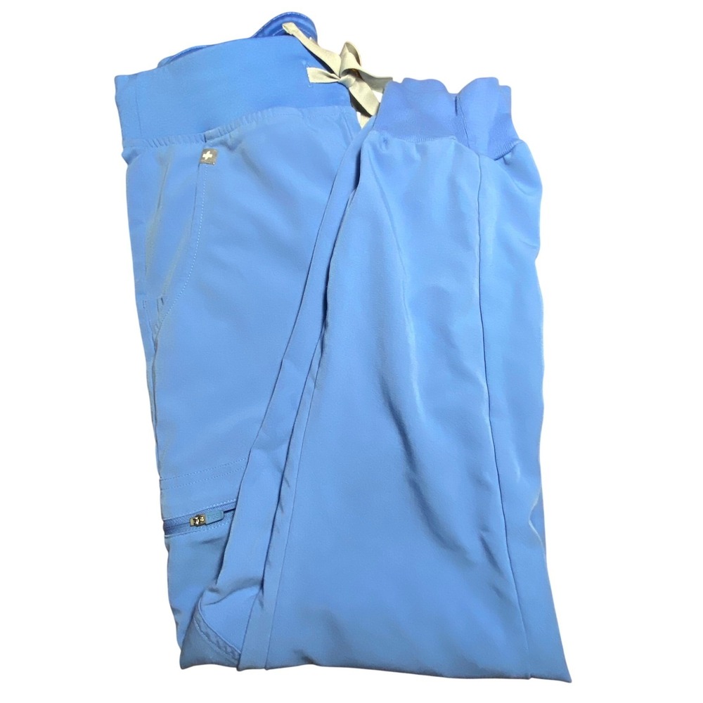 FIGS Zamora Jogger Scrub Pants Lt Blue XS W18SW2005‎ Technical Collection Womens